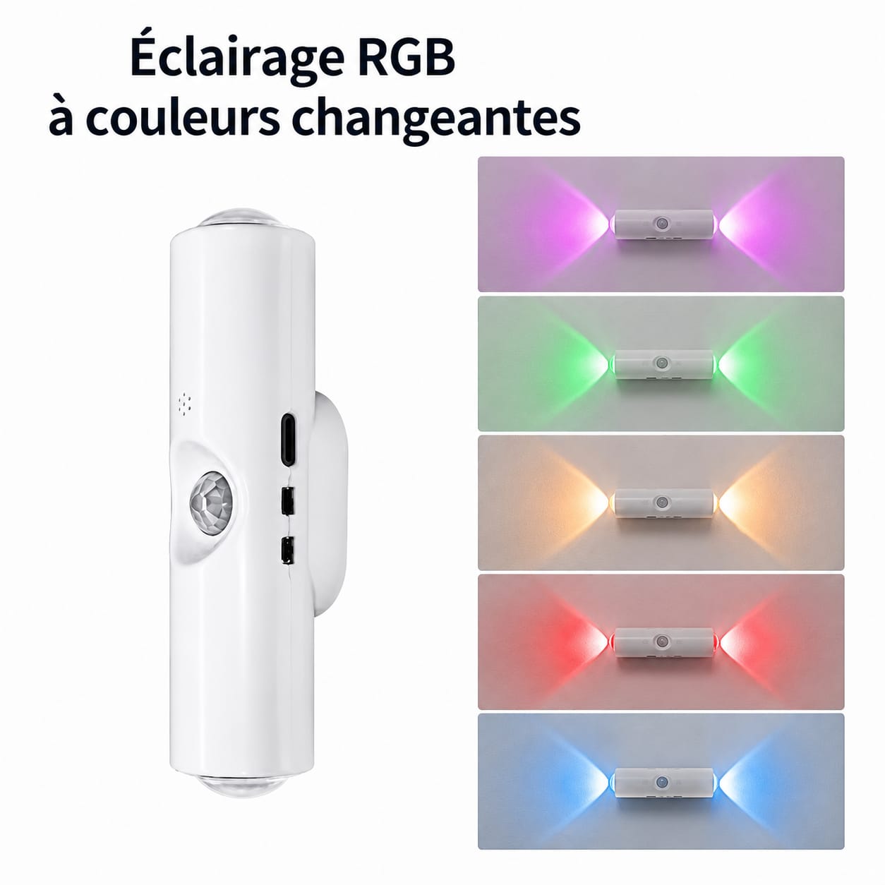Noemyra| Lampe Murale LED Intelligente RGB