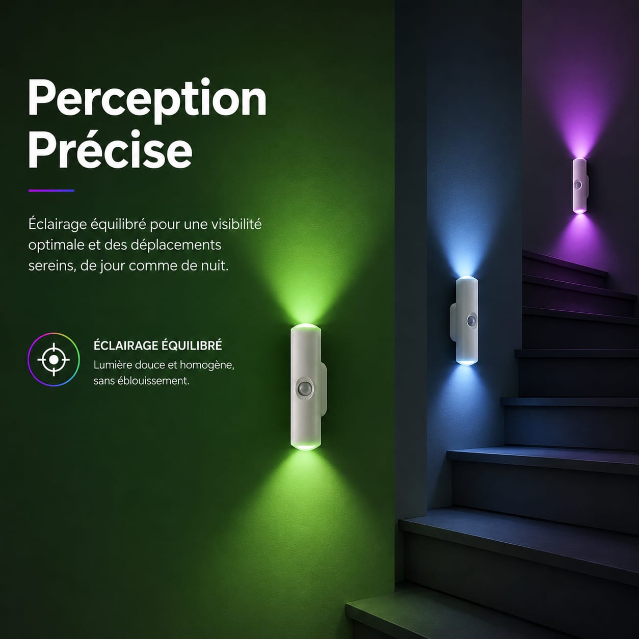 Noemyra| Lampe Murale LED Intelligente RGB